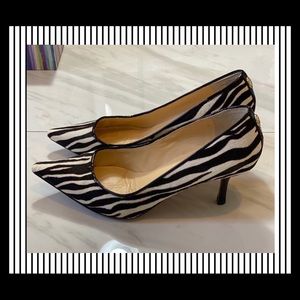 Ivanta Trump Animal Print Calf Hair Pump Heels